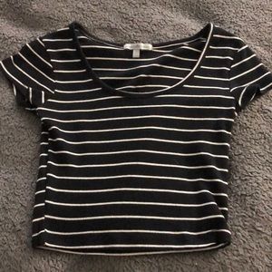 striped crop top